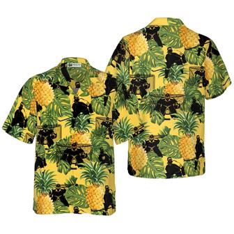 Ice Hockey Tropical Aloha Hawaiian Shirt For Summer, Colorful Hawaiian Shirt Outfit For Men Women, Gift For Friend, Team, Family, Hockey Lovers - Seseable