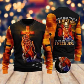 Im Not That Perfect Christian Ugly Christmas Sweater For Men & Women | Favorety CA