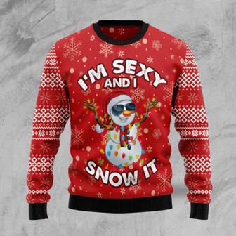 I'm Sexy And I Snow It Christmas Funny Ugly Sweater - Thegiftio UK