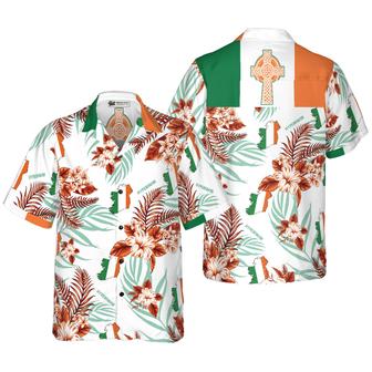 Irish Celtic Cross Ireland Proud Hawaiian Shirt, Colorful Summer Aloha Shirts For Men Women, Perfect Gift For Husband, Wife, Friend, Family - Seseable