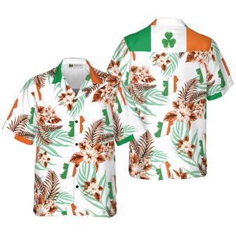 Irish People Proud Ireland Shamrock Hawaiian Shirt, Colorful Summer Aloha Shirts For Men Women, Gift For Husband, Wife, Boyfriend, Girlfriend - Seseable