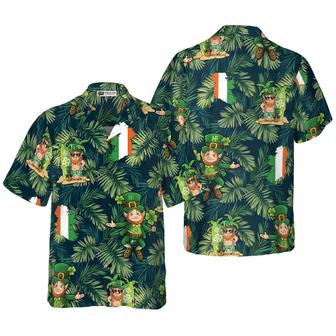 Irish People Proud Leprechaun Tropical Hawaiian Shirt, Colorful Summer Aloha Shirts For Men Women, Perfect Gift For Husband, Wife, Boyfriend, Friend - Seseable