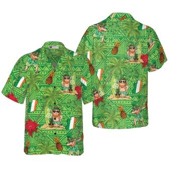 Irish Proud Leprechaun Saint Patrick's Day Hawaiian Shirt, Colorful Summer Aloha Shirts For Men Women, Perfect Gift For Husband, Wife, Friend, Family | Favorety