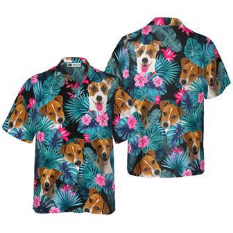 Jack Russell Terrier Hawaiian Shirt, Tropical Colorful Summer Aloha Shirt For Men Women, Perfect Gift For Friend, Family, Dog Lovers, Dog Mom Dad - Seseable