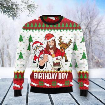 Jesus Birthday Boy Ugly Christmas Sweater For Men & Women | Favorety AU