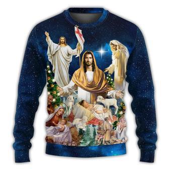 Jesus Miracle Night Ugly Christmas Sweaters | Favorety DE