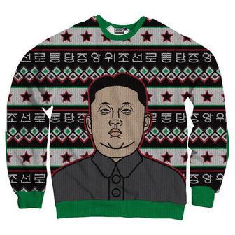 Kim Jong Un Xmas Ugly Sweater For Men And Women | Favorety UK