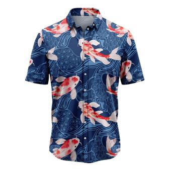 Koi Waves Hawaiian Shirt, Koi Waves Summer Aloha Shirt For Men Women - Perfect Gift For Husband, Boyfriend, Friend, Family, Wife - Seseable