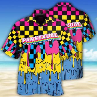 LGBT Aloha Hawaiian Shirt For Summer - LGBT Pansexual Pop Art Hawaiian Shirt - Rainbow Hawaiian Shirt - Perfect Gift For LGBT - Seseable