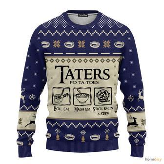 Lotr Taters Potatoes Ugly Christmas Sweater | Favorety CA