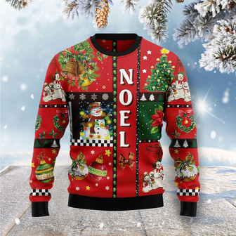 Lovely Snowman Noel Funny Ugly Sweater - Thegiftio UK