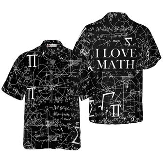 Math Lover Seamless Pattern Hawaiian Shirt, Colorful Summer Aloha Shirt For Men Women, Perfect Gift For Friend, Family, Team, Math Teacher - Seseable