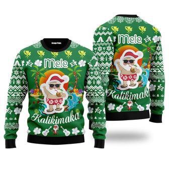 Mele Kalikimaka Santa Ugly Christmas Sweater For Men & Women | Favorety CA