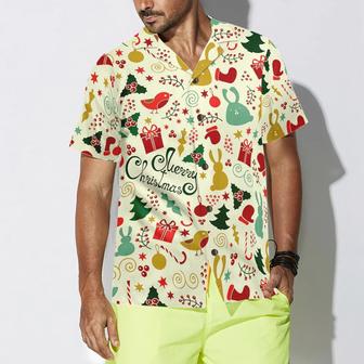 Merry Christmas Pattern Hawaiian Shirt, Christmas Animals Hawaiian Shirt - Perfect Gift For Lover, Friend, Family - Seseable