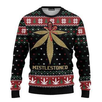 Merry Weed Mistlestoned For - Ugly Christmas Sweater | Favorety