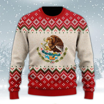 Mexican Christmas Red Ugly Sweater - Gift For Christmas - Thegiftio UK