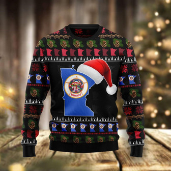Minnesota Christmas Funny Ugly Sweater - Thegiftio UK