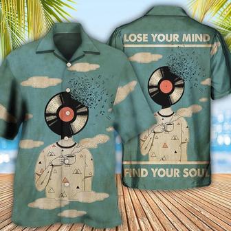 Music Hawaiian Shirt, Music And Enjoy Coffee Hawaiian Shirt, Music Lose Your Mind Find Your Soul Aloha Shirt For Men - Perfect Gift For Music Lovers - Seseable