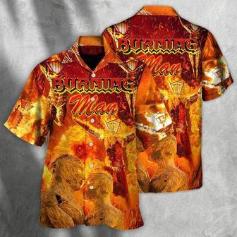 Music Hawaiian Shirt, Music Event Burning Man Hawaiian Shirt, Burn It All Up With The Festival Aloha Shirt For Men - Perfect Gift For Music Lovers | Favorety AU