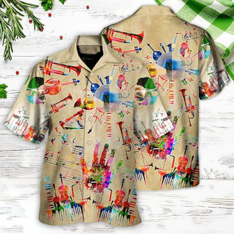 Music Hawaiian Shirt, Music Instrument Style Hawaiian Shirt, Music So Cool Happiness Aloha Shirt For Men And Women - Perfect Gift For Music Lovers | Seseable UK