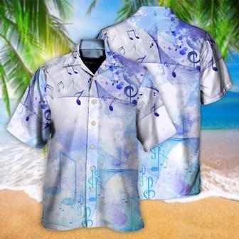 Music Hawaiian Shirt, Music Melody Summer Hawaiian Shirt, Music Watercolor Notes Aloha Shirt For Men And Women - Perfect Gift For Music Lovers - Seseable