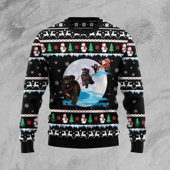Newfoundland Santa On Highway Ugly Christmas Sweater - Thegiftio UK