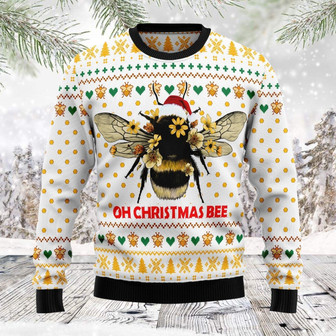 Oh Christmas Bee Bee Funny Ugly Sweater - Thegiftio UK