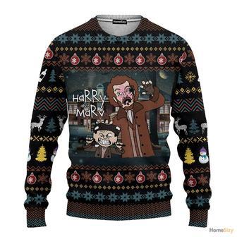 Orange Fox Xmas Pattern Ugly Christmas Sweater For Men And Women | Favorety CA