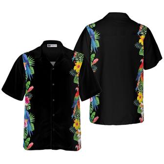 Parrot Party Hawaiian Shirt, Colorful Summer Aloha Shirts For Men Women, Perfect Gift For Husband, Wife, Boyfriend, Friend - Seseable