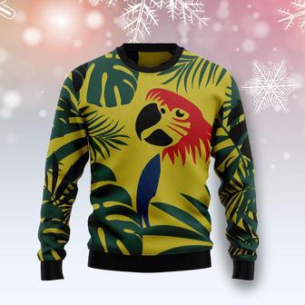 Parrot Tropical Leaf Funny Ugly Sweater - Thegiftio UK