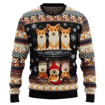 Pembroke Welsh Corgi Ugly Christmas Sweater - Thegiftio UK