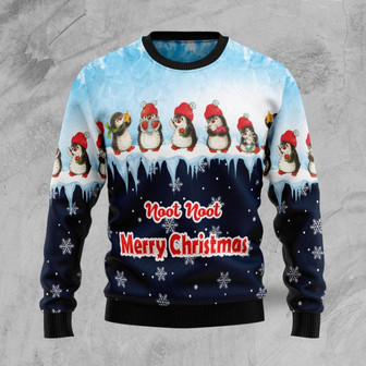 Penguin Hang Out Funny Ugly Sweater - Thegiftio UK