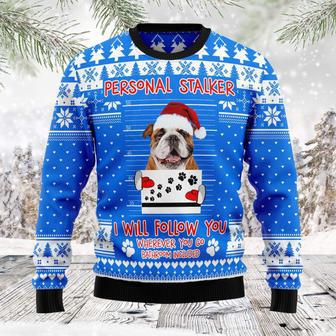 Personal Stalker Bulldog Ugly Sweater For Men And Women | Favorety