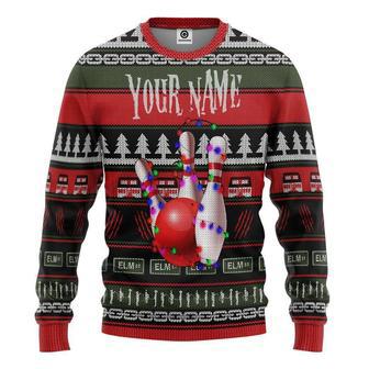 Personalized 3D Bowling Ugly Sweater - Best Gift For Christmas | Favorety