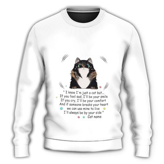 Personalized Cat I'll Always Be By Your Side Shirt Ugly Christmas Sweaters - Thegiftio UK