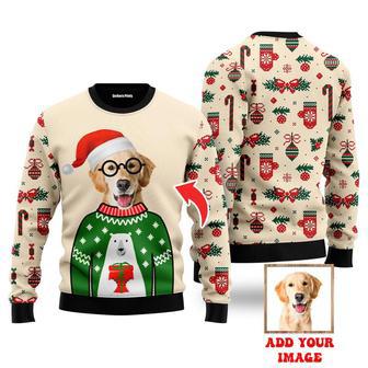 Photo Inserted Dog Christmas Sweaters For Men & Women | Favorety