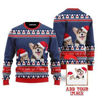 Photo Inserted Let It Snow Christmas Sweaters For Pet Lover | Favorety AU