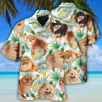 Pomeranian Aloha Hawaii Shirt - Dog Banana Tropical Style Hawaiian Shirt For Summer - Perfect Gift For Dog Lovers, Friend, Family - Seseable