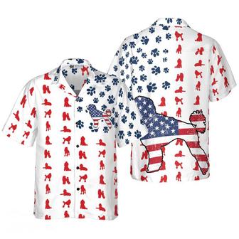 Poodle Aloha Hawaiian Shirts For Summer, Poodles American Flag Hawaiian Shirt For Men Women, Gift For Dog Lovers, 4th Of July Party, Independence Day - Seseable