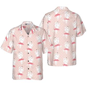 Poodle Hawaiian Shirt, Poodle Dog In Cute Pallet Skirt Dancing Aloha Shirt For Men - Perfect Gift For Poodle Lover, Husband, Boyfriend, Friend, Family - Seseable