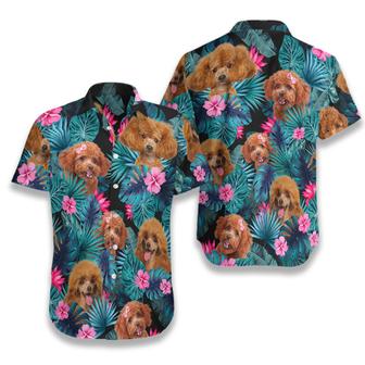 Poodle Hawaiian Shirt, Tropical Colorful Summer Aloha Shirt For Men Women, Perfect Gift For Friend, Family, Dog Lovers, Poodle Mom Dad - Seseable