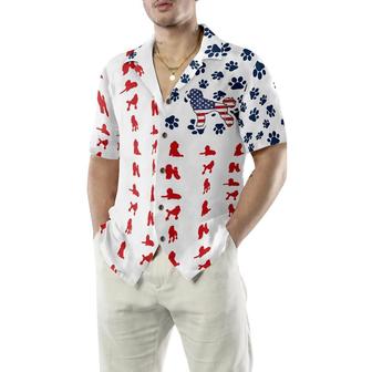 Poodles American Flag Hawaiian Shirt - Perfect Gift For Poodle Lover, Friend, Family - Seseable