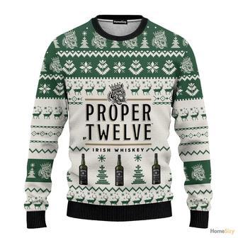 Proper Twelve Irish Whiskey Ugly Christmas Sweater | Favorety