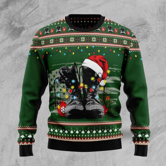 Proud Veterans Christmas Funny Ugly Sweater - Thegiftio UK