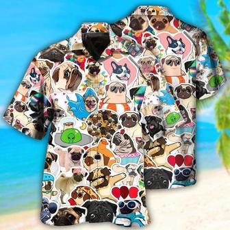 Pug Aloha Hawaii Shirt - So Funny Pug Style Hawaiian Shirt For Summer - Perfect Gift For Dog Lovers, Friend, Family | Seseable CA