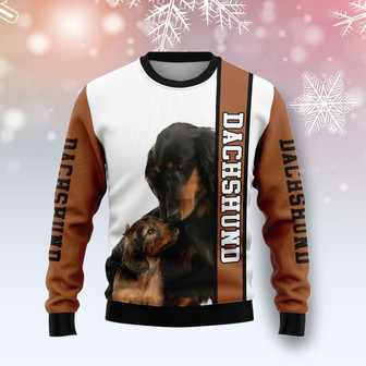 Rescued Dachshund Ugly Christmas Sweater For Men And Women - Thegiftio UK
