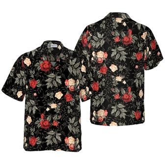 Rose Hawaiian Shirt, Flower Hawaiian Shirt, Flower Summer Aloha Shirt For Men Women, Perfect Gift For Husband, Wife, Friend, Family - Seseable