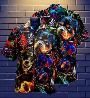 Rottweiler Aloha Hawaii Shirt - Rottweiler Dogs Bubby Style Hawaiian Shirt For Summer - Perfect Gift For Dog Lovers, Friend, Family | Favorety