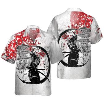 Samurai Skull Warrior Hawaiian Shirt, Samurai Pattern Hawaiian Shirt, Summer Aloha Shirt - Perfect Gift For Husband, Wife, Friend, Family - Seseable