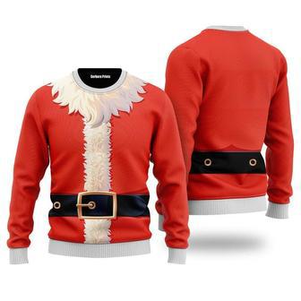 Santa Claus Costume Cosplay Pattern Ugly Christmas Sweater For Men & Women | Favorety UK